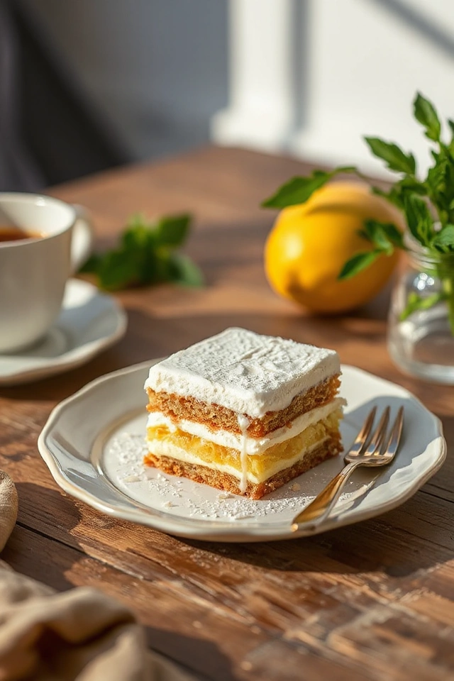 No Bake Lemon Icebox Cake