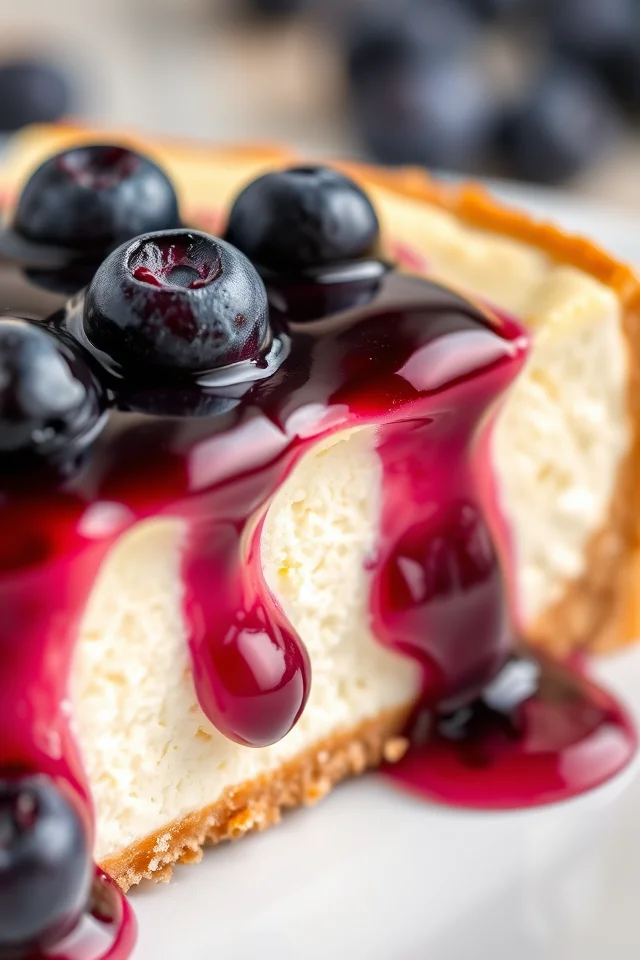 No-Bake Lemon Blueberry Cheesecake Recipe