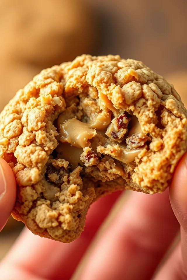 Easy Peanut Butter Oatmeal Cookies