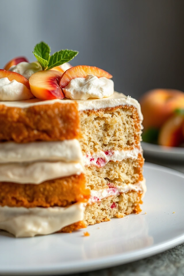 Peach Cream Refrigerator Cake