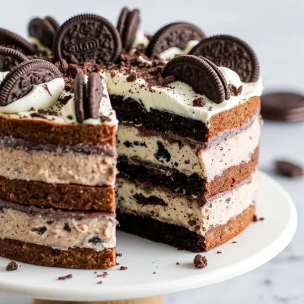 No Bake Oreo Ice Cream Cake Recipe
