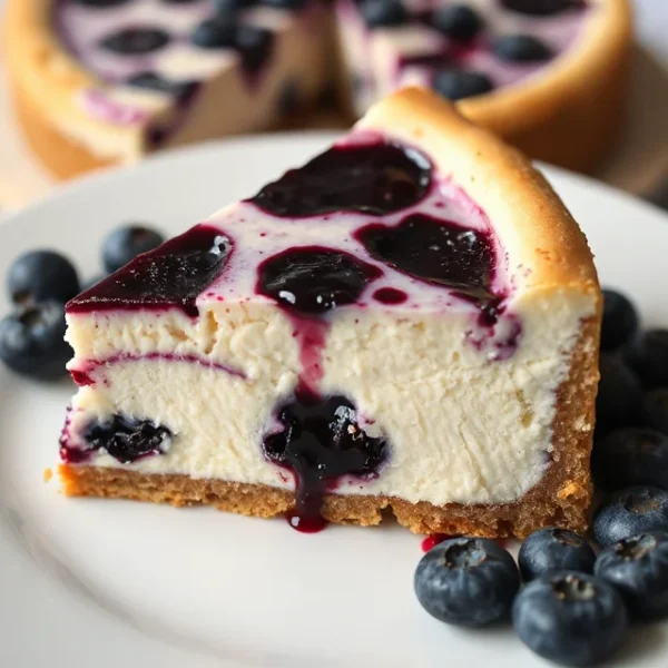 Easy No Bake Blueberry Cheesecake Recipe