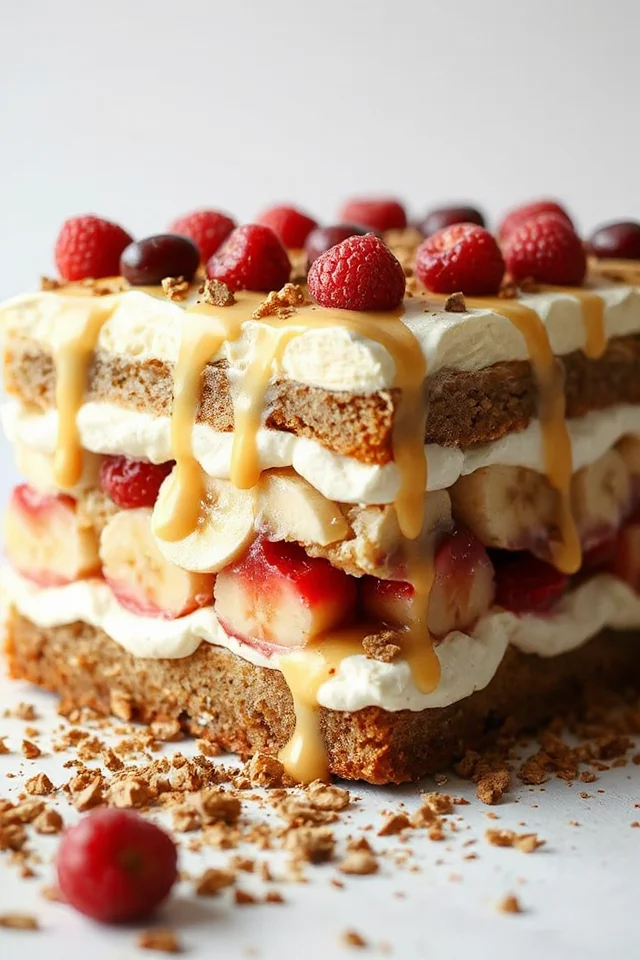 No Bake Banana Split Icebox Cake Recipe No Bake Banana Split Icebox Cake Recipe