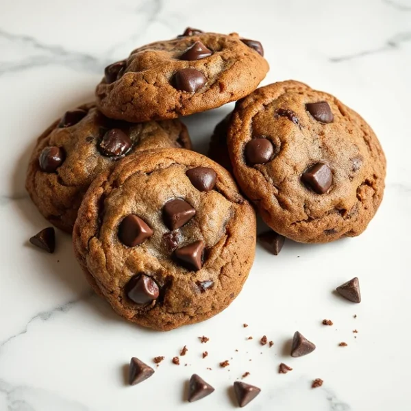 Super Easy Double Chocolate Chip Cookies Recipe