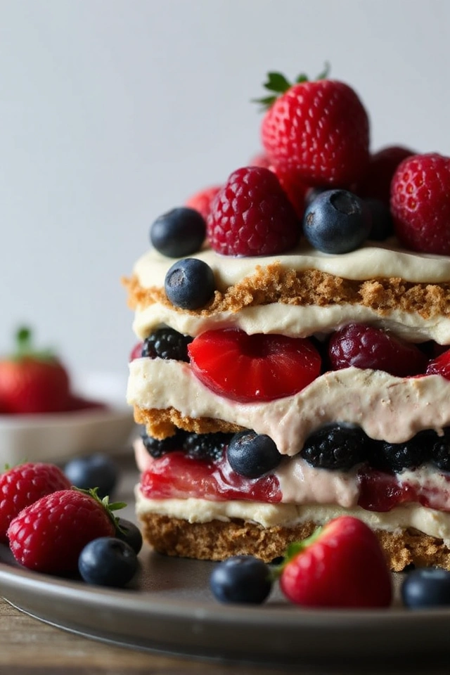 No Bake Berry Tiramisu Recipe
