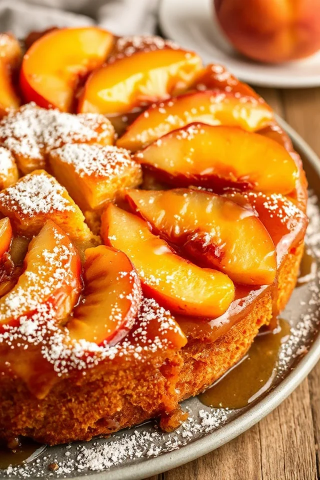Peach Upside Down Cake Recipe