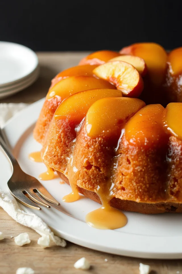 Peach Upside Down Cake Recipe