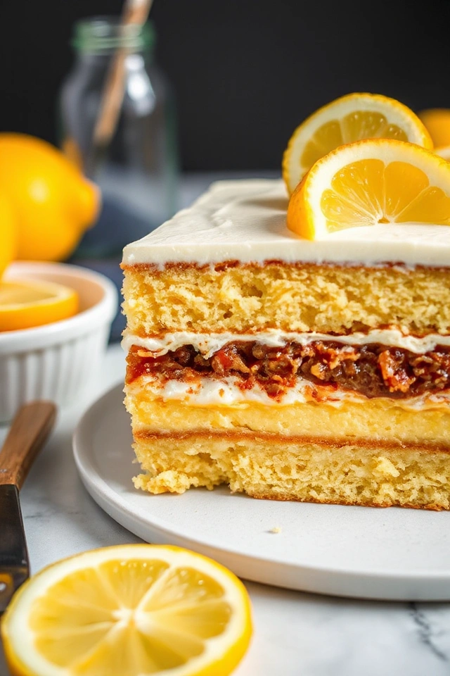 No Bake Lemon Icebox Cake