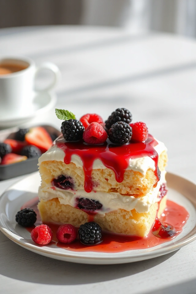 Tres Leches Cake with Berries Recipe
