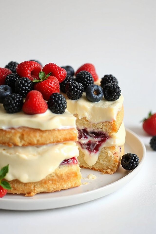 Tres Leches Cake with Berries Recipe