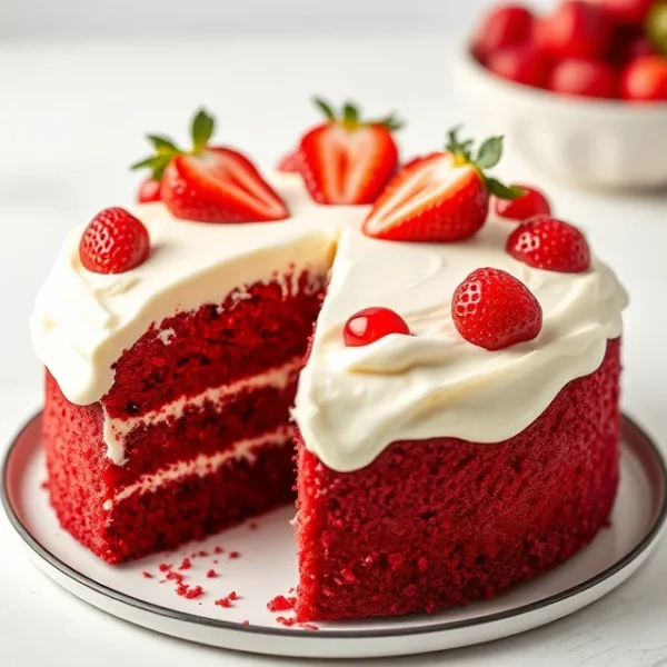 Red Velvet Cake with Cream Cheese Frosting Recipe