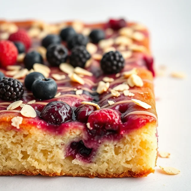 Almond Berry Sheet Cake Recipe Almond Berry Sheet Cake Recipe