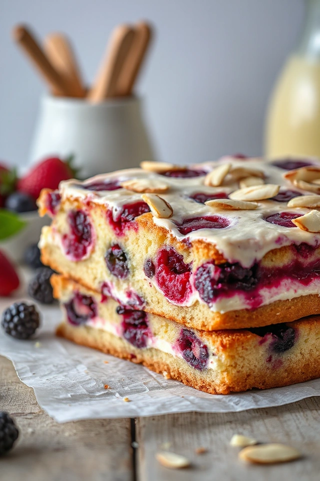 Almond Berry Sheet Cake Recipe