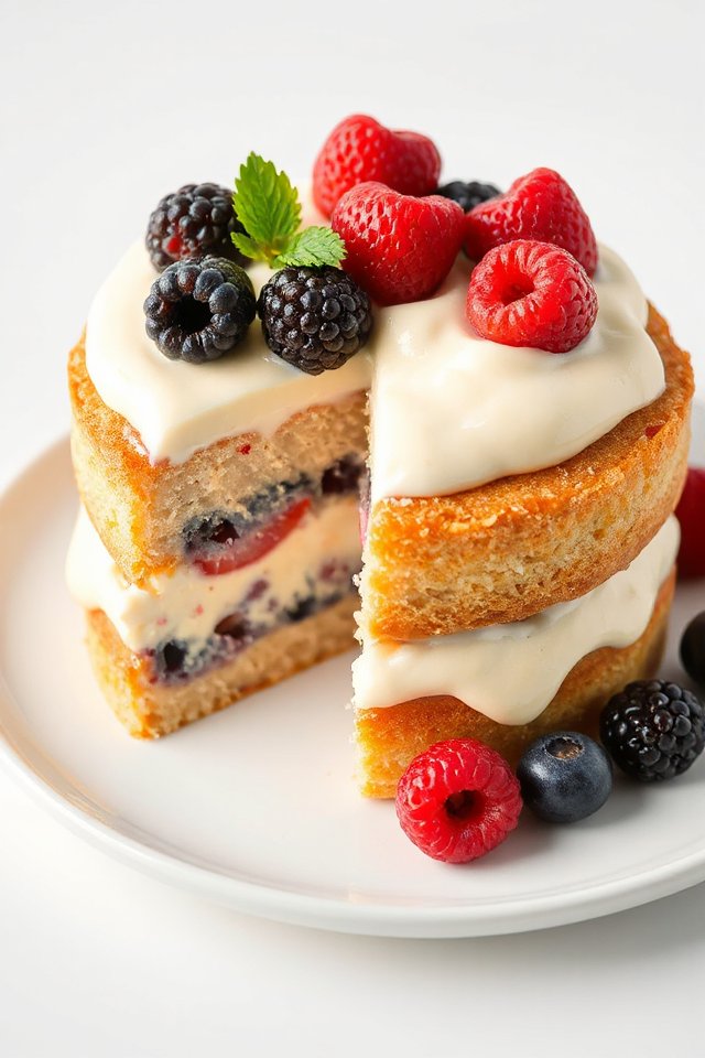 Tres Leches Cake with Berries Recipe