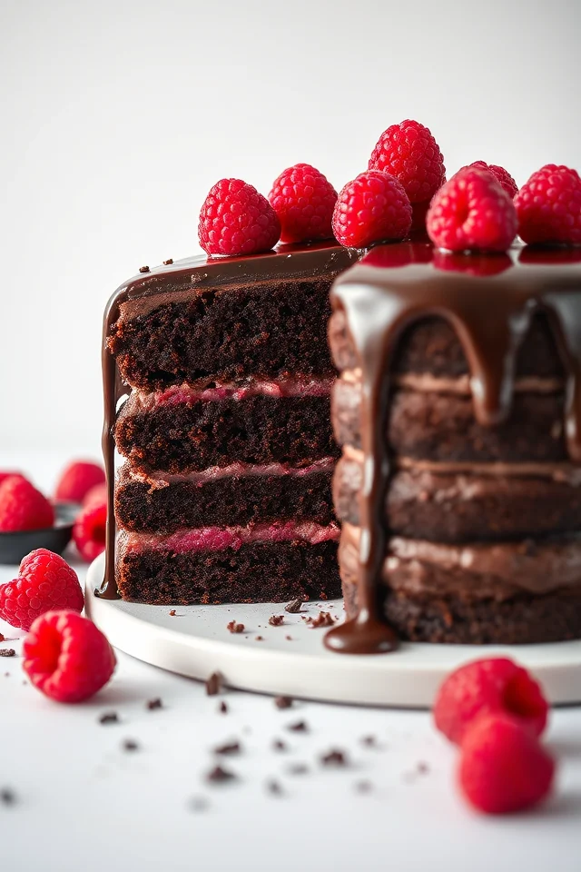 Chocolate Raspberry Layer Cake Recipe