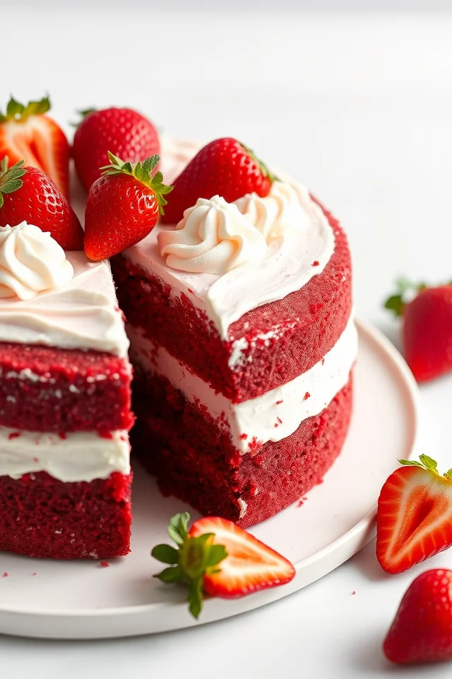 Red Velvet Cake with Cream Cheese Frosting Recipe