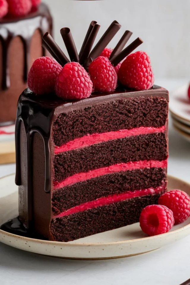 Chocolate Raspberry Layer Cake Recipe