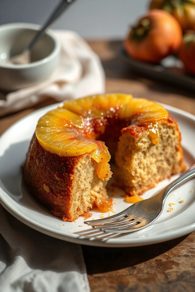 Rum Soaked Pineapple Cake Recipe