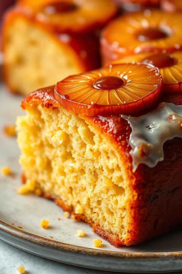 Rum Soaked Pineapple Cake Recipe
